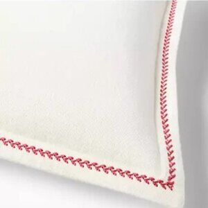 RALPH LAUREN Annie Embroidered Leaf Stitch Euro Sham